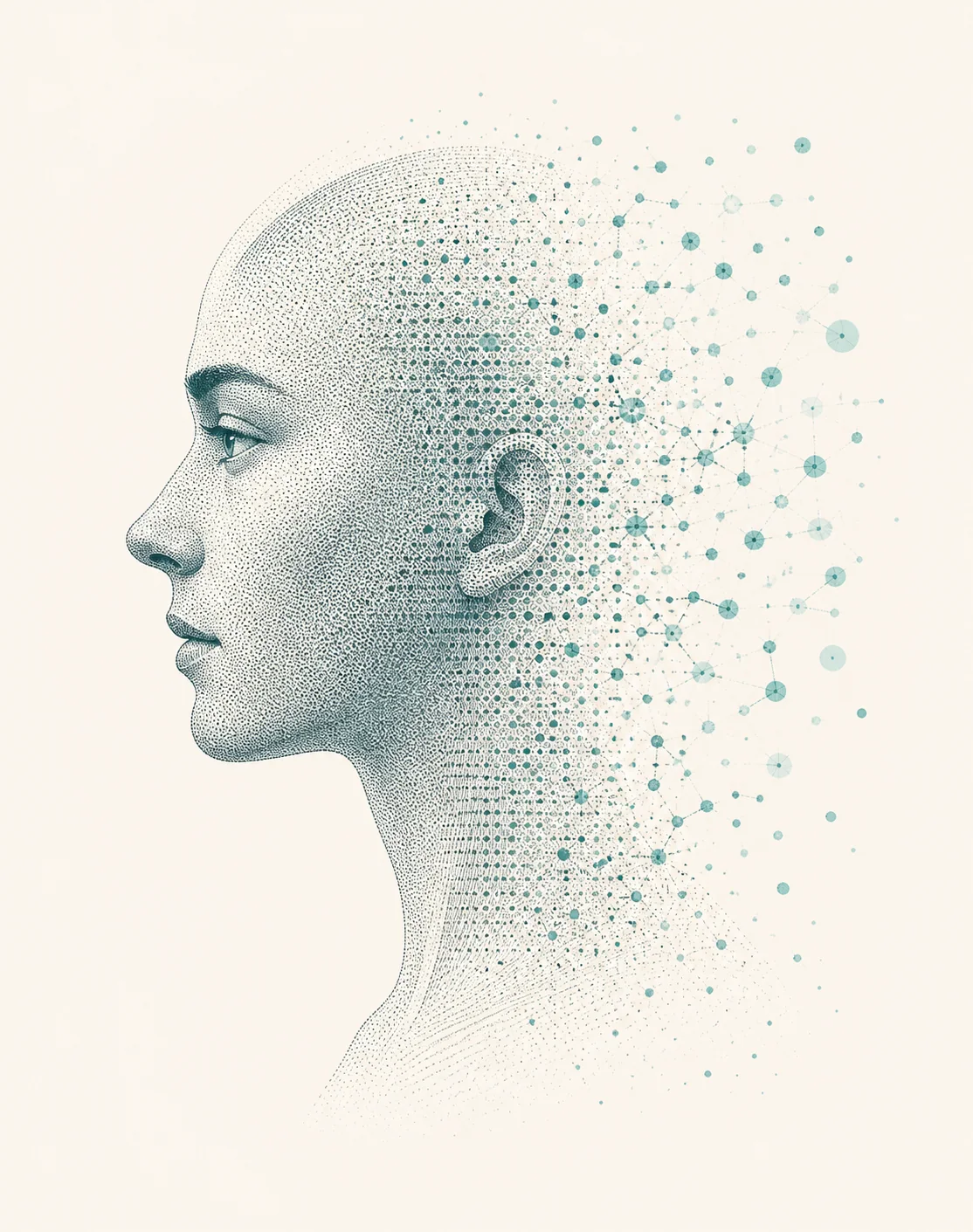 HiiHealth signal portrait showing physiological data resolving from a human profile